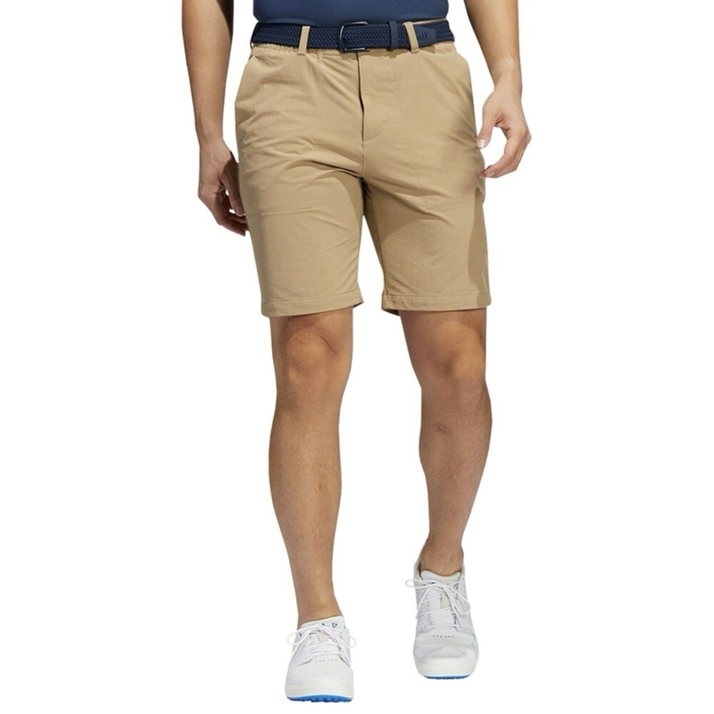 adidas Golf Go-To Hybrid Shorts Khaki Tan Men's Performance Size 38